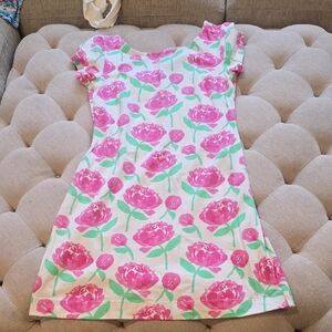 MAHI GOLD Pink and Green Floral  Dress
